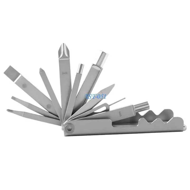 E15A 13 in 1 Screwdriver Set Foldable Design Includes Phone Stand Ruler Bottle Opener
E15A 13 in 1 Screwdriver Set Foldable Design Includes Phone Stand Ruler Bottle Opener