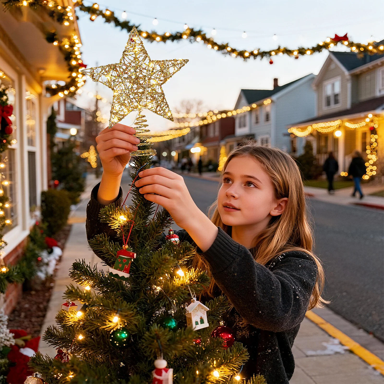 Christmas Tree Star Topper Stars Toppers for Trees Light Powered Decoration
Christmas Tree Star Topper Stars Toppers for Trees Light Powered Decoration