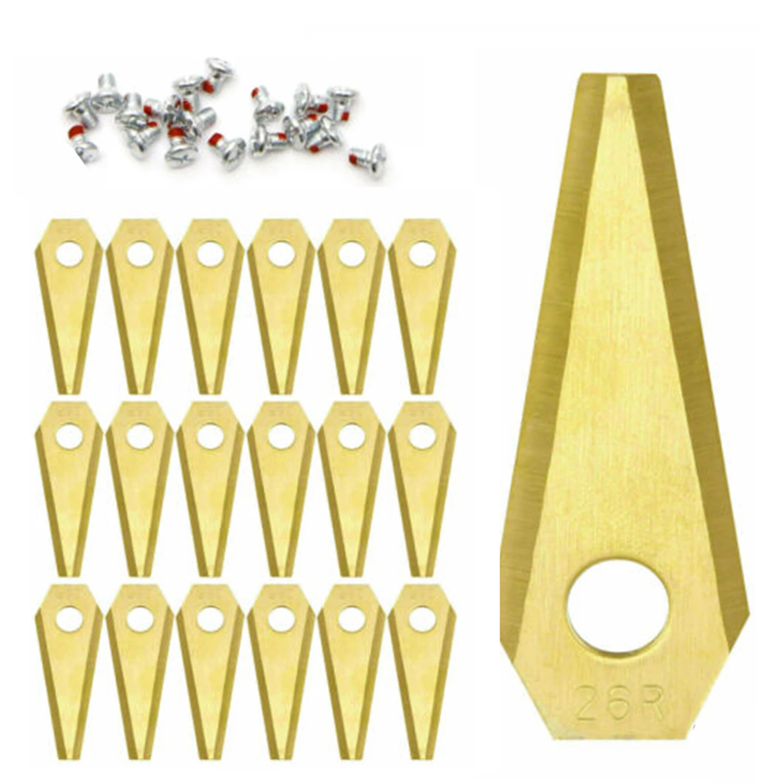 30pcs Lawn Mower Cutting Blades Stainless Steel Garden Power Tool Accessories For 800 1000 1200 350 400 450 Mowers
30pcs Lawn Mower Cutting Blades Stainless Steel Garden Power Tool Accessories For 800 1000 1200 350 400 450 Mowers