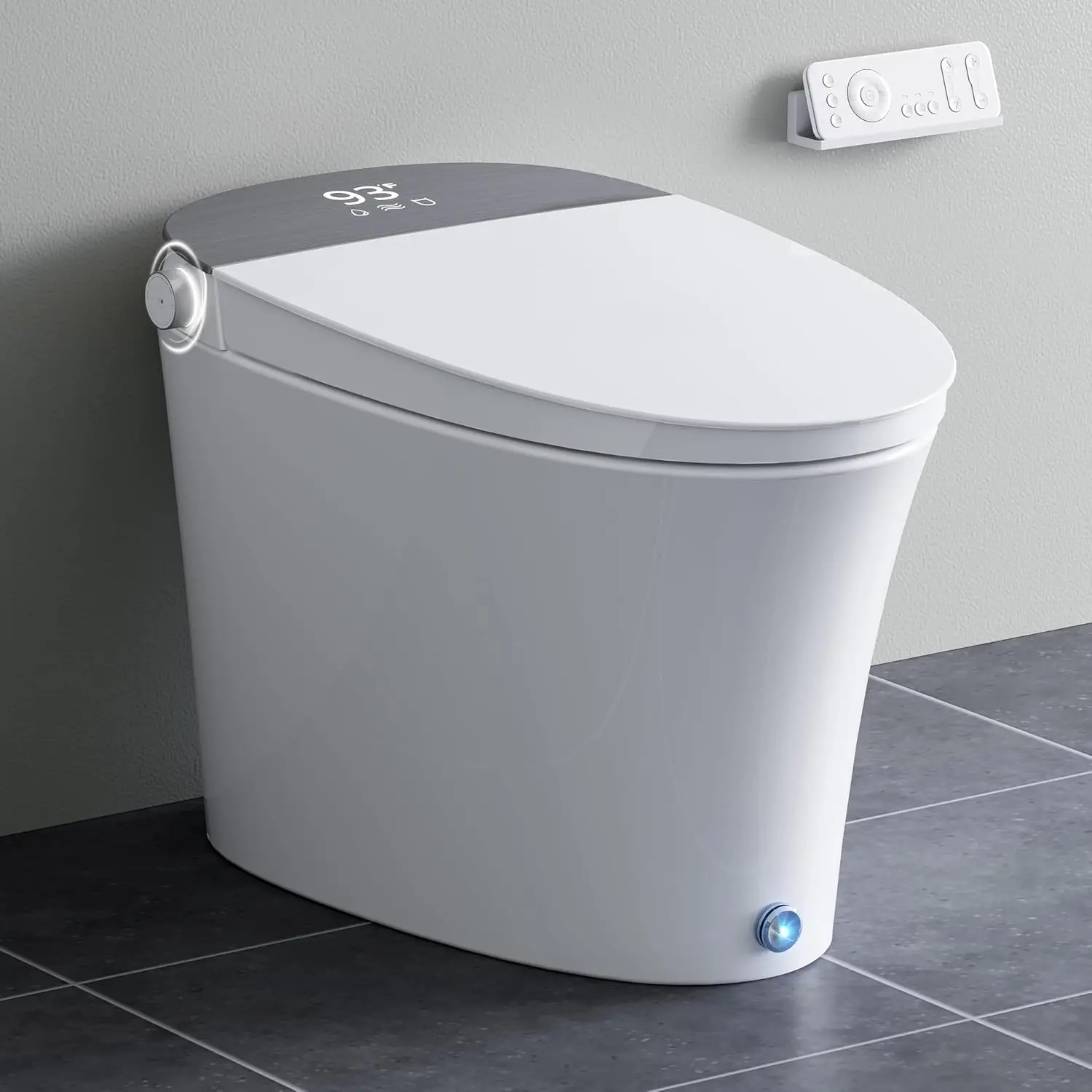 Smart Toilet with Powerful Flush, for Low Water Pressure, Luxury Smart Toilet built-in bidet
Smart Toilet with Powerful Flush, for Low Water Pressure, Luxury Smart Toilet built-in bidet