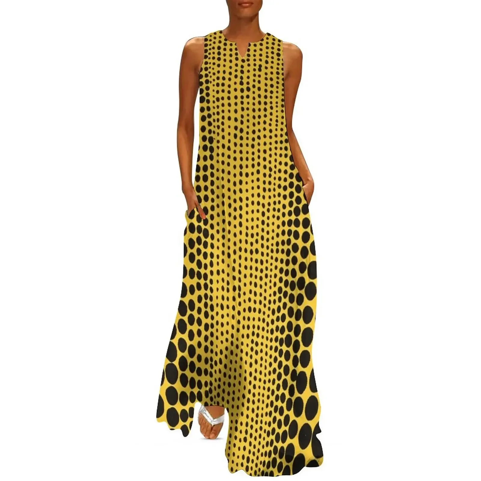 Yayoi Kusama - Yellow Dot Line Long Dress clothes for women women's clothing korea stylish evening dress ladies Dress
Yayoi Kusama - Yellow Dot Line Long Dress clothes for women women's clothing korea stylish evening dress ladies Dress