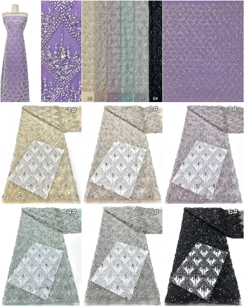 Элегантная кружевная ткань с бисером в африканском нигерийском стиле, высококачественная французская сетка с пайетками для женских вечерних платьев
Элегантная кружевная ткань с бисером в африканском нигерийском стиле, высококачественная французская сетка с пайетками для женских вечерних платьев