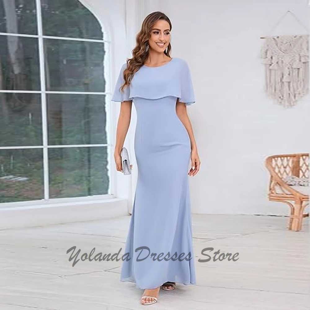 Elegant V Neck Mother of The Bride Dresses Lace Up Back Chiffon Formal Evening Gown Floor Length Mermaid Cap Sleeves
Elegant V Neck Mother of The Bride Dresses Lace Up Back Chiffon Formal Evening Gown Floor Length Mermaid Cap Sleeves