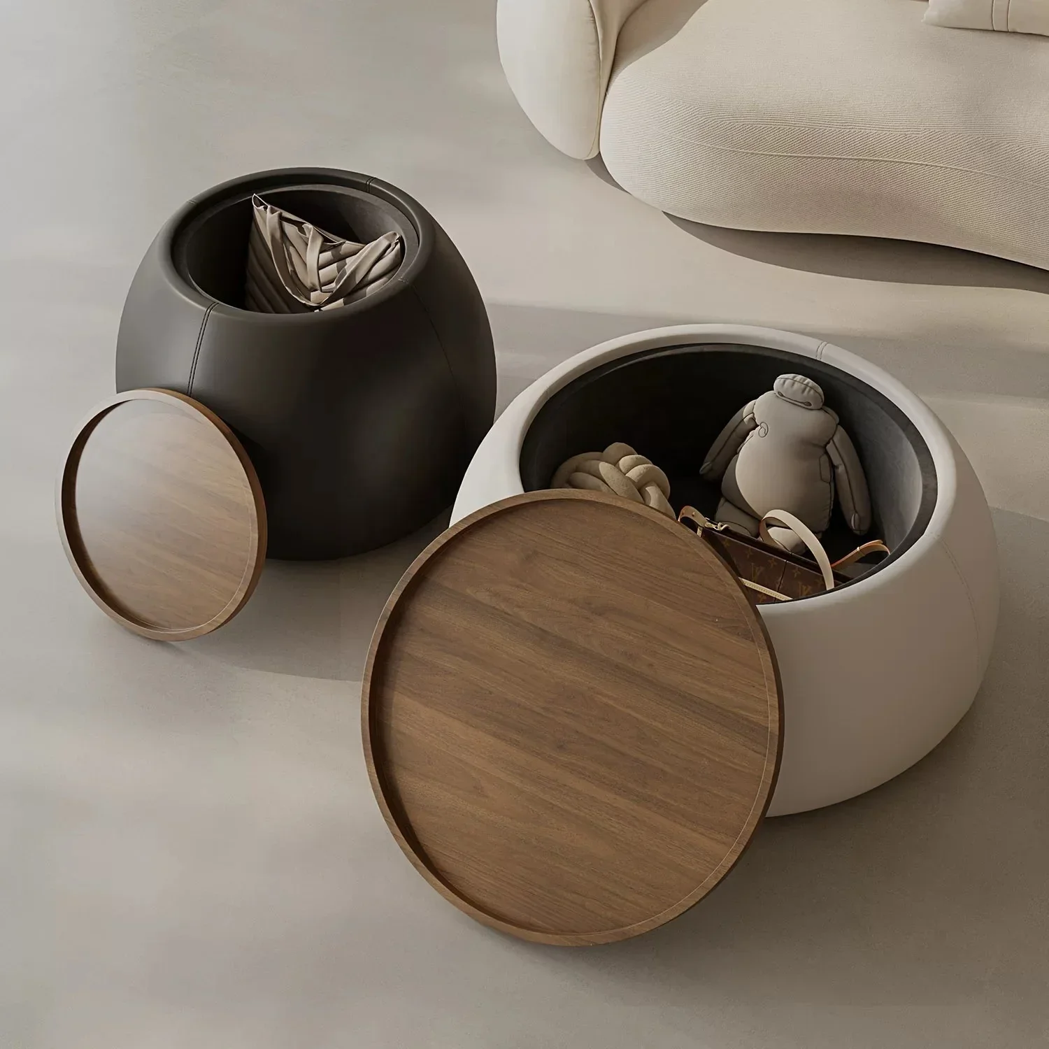 l modern round end table with wooden top, with storage space Centre table
l modern round end table with wooden top, with storage space Centre table