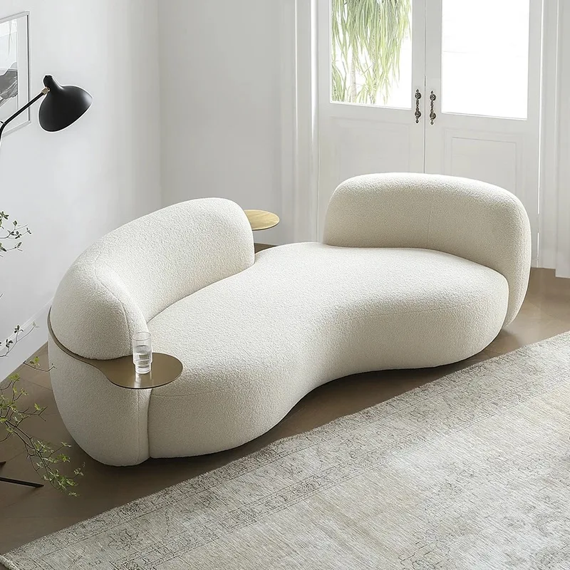 Modern Nordic curved custom upholstered combination sofa
Modern Nordic curved custom upholstered combination sofa