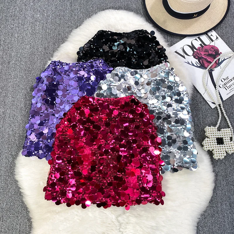 Skirts Women Solid Sexy Sweet All-match Retro Sundress Maiden Teens Simple Sequin Mini Skirt Party Casual Summer Chic
Skirts Women Solid Sexy Sweet All-match Retro Sundress Maiden Teens Simple Sequin Mini Skirt Party Casual Summer Chic