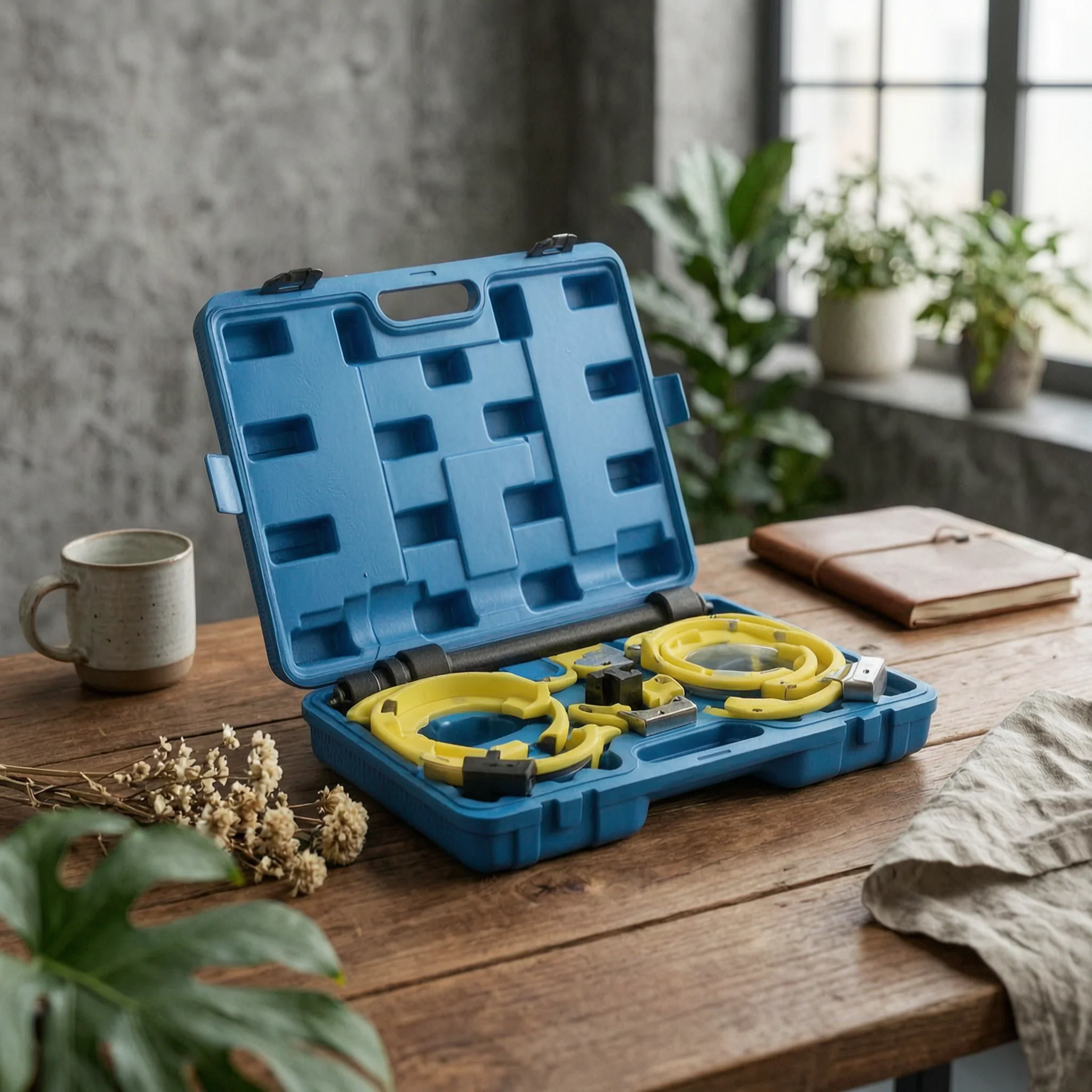 Spring Compressor Kit with Case Molded Strut Spring Compressor with Carrying Case Chassis Tool Kit Safety Set Heavy-Duty
Spring Compressor Kit with Case Molded Strut Spring Compressor with Carrying Case Chassis Tool Kit Safety Set Heavy-Duty