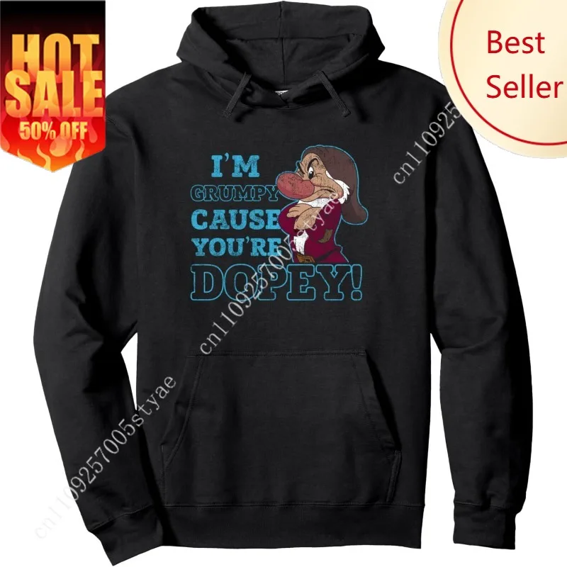Disney Snow White Grumpy Because You're Dopey Pullover Hoodie
Disney Snow White Grumpy Because You're Dopey Pullover Hoodie