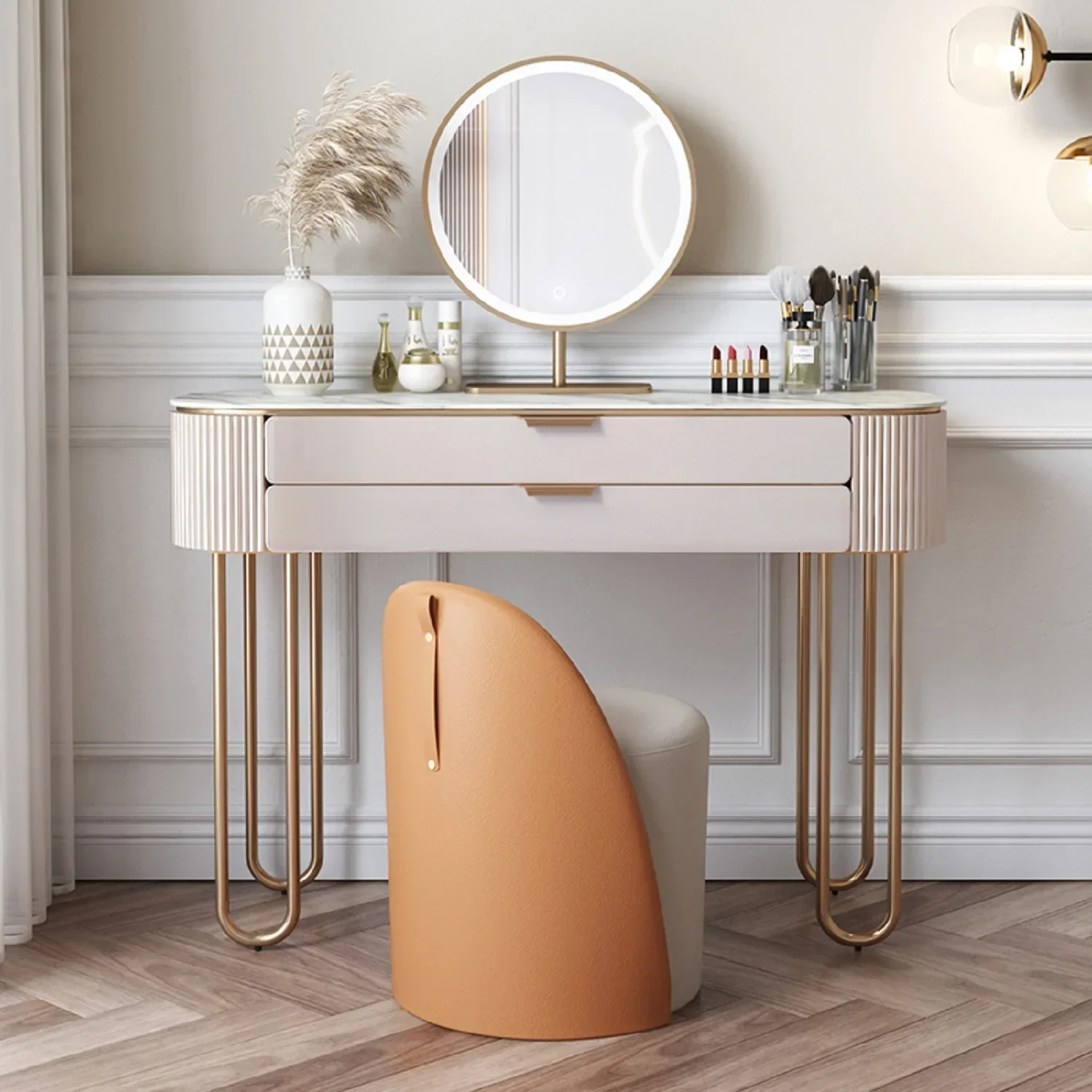 #For High end Luxury Style Bedroom Furniture Storage Girls Dresser Modern European Make Up nordic Dressing Table with mirror
#For High end Luxury Style Bedroom Furniture Storage Girls Dresser Modern European Make Up nordic Dressing Table with mirror