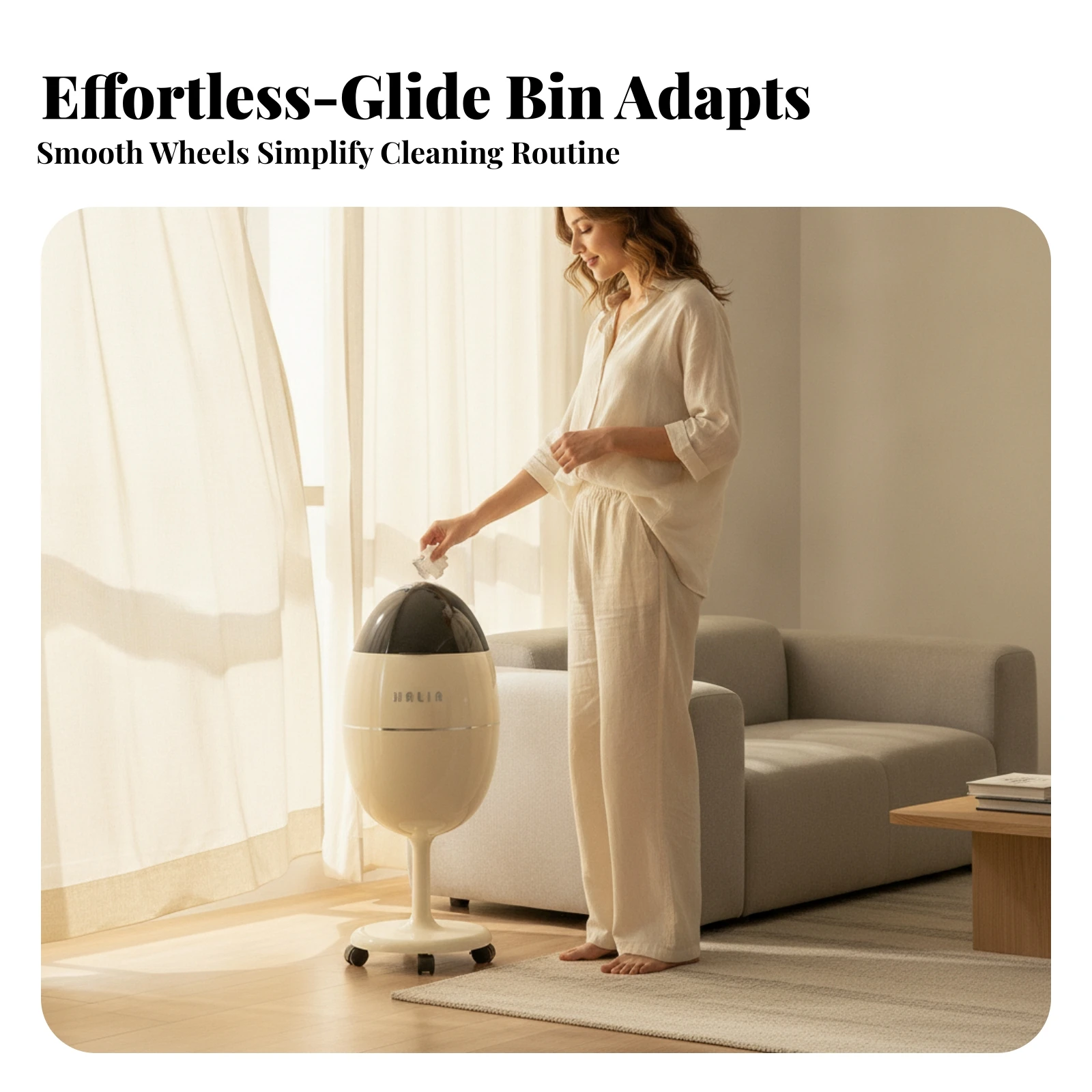 Pedestal Trash Can Domed Lid Egg-Shaped Trash Can Garbage Cabinet Glossy
Pedestal Trash Can Domed Lid Egg-Shaped Trash Can Garbage Cabinet Glossy