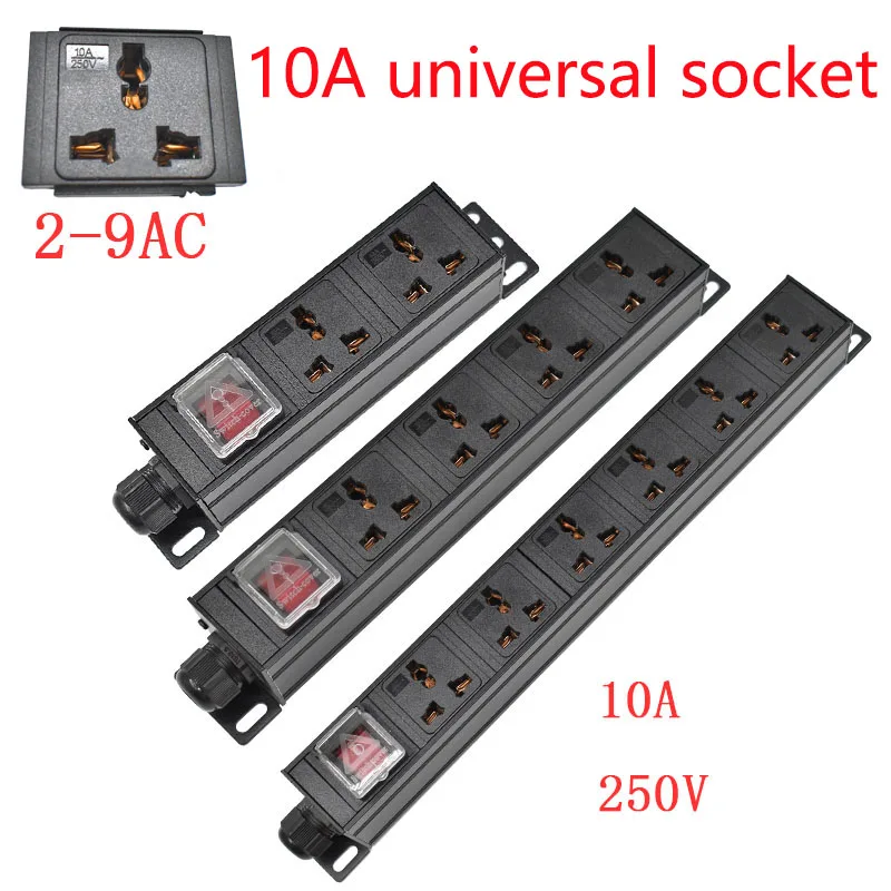 PDU Network Cabinet Rack Power Strip Distribution Outlet Units10A Universal Socket Compatible US AU Israel EU plug
PDU Network Cabinet Rack Power Strip Distribution Outlet Units10A Universal Socket Compatible US AU Israel EU plug