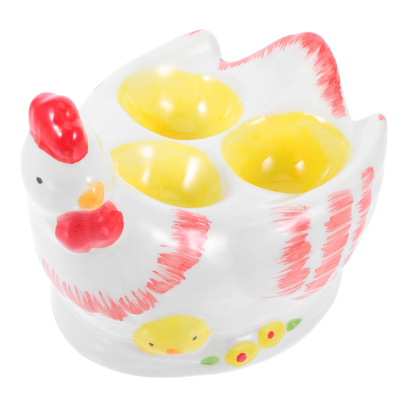 Vintage Crackle Glaze Ceramic Rooster Egg Holder Rustic Kitchen Decor Soft Boiled Eggs Tray Easter Breakfast Counter Display
Vintage Crackle Glaze Ceramic Rooster Egg Holder Rustic Kitchen Decor Soft Boiled Eggs Tray Easter Breakfast Counter Display