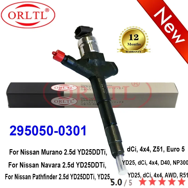 295050-0301 Diesel Fuel Injector 2950500301 Nozzle 295050 0301 For Nissan Muran Navara 2.5d YD25DDT Pathfinder
295050-0301 Diesel Fuel Injector 2950500301 Nozzle 295050 0301 For Nissan Muran Navara 2.5d YD25DDT Pathfinder