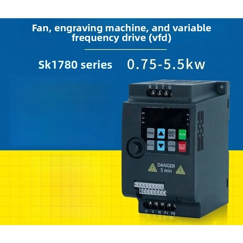 Mini Inverter 0.75kw/1.5kw Single-phase 220V/380V Fan Engraving Machine Special Speed Regulation
Mini Inverter 0.75kw/1.5kw Single-phase 220V/380V Fan Engraving Machine Special Speed Regulation