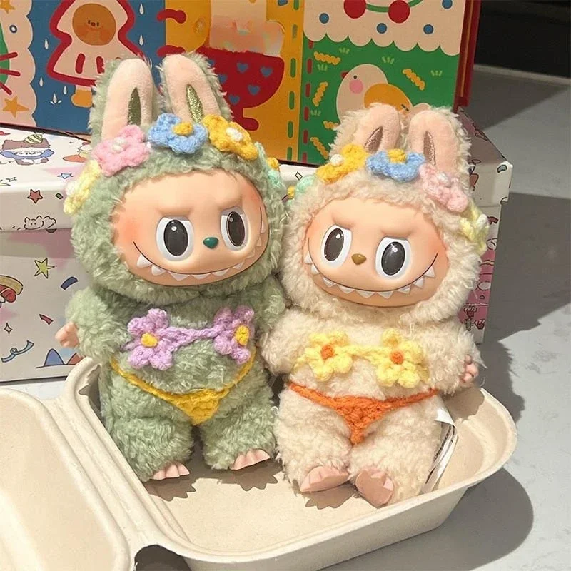 For 15/17cm 3.0 labubu v1/v2/v3 handmade bikini beach sun hat headgear set doll clothes for Ropa labubu decoration
For 15/17cm 3.0 labubu v1/v2/v3 handmade bikini beach sun hat headgear set doll clothes for Ropa labubu decoration