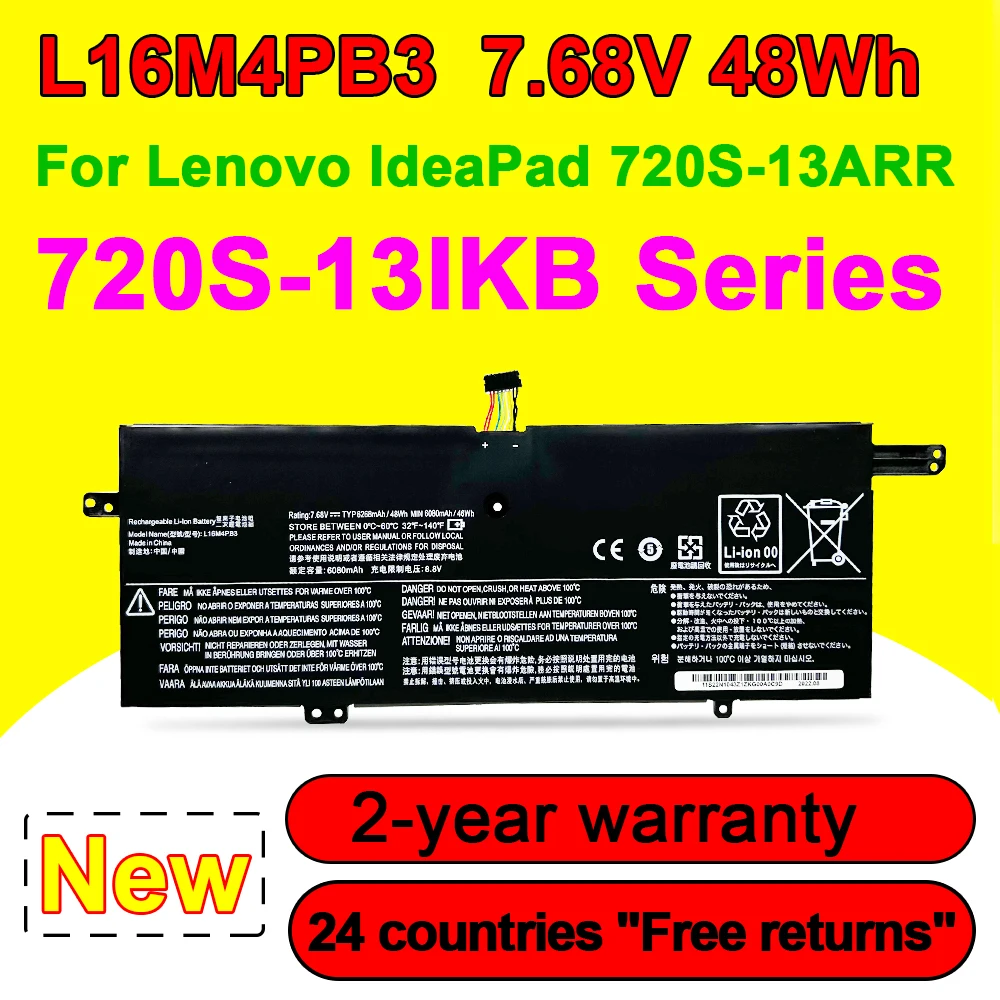 NEW Laptop Battery For Lenovo IdeaPad 720S-13ARR 13IKB 13IKBR 81BR0028MH 81A80070GE 81A80092GE 81BV0056GE L16M4PB3 L16C4PB3
NEW Laptop Battery For Lenovo IdeaPad 720S-13ARR 13IKB 13IKBR 81BR0028MH 81A80070GE 81A80092GE 81BV0056GE L16M4PB3 L16C4PB3