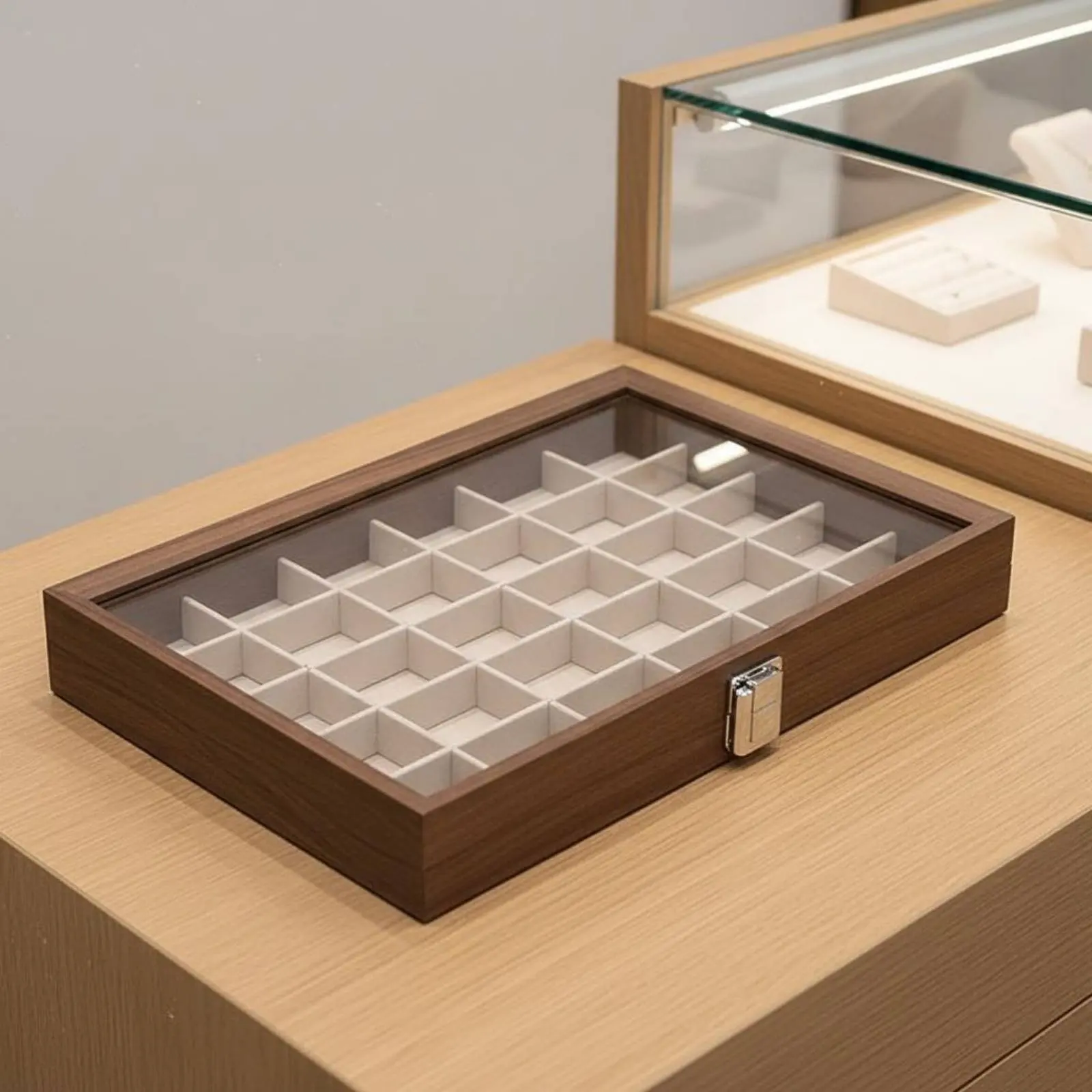 Multi-Compartment Jewelry Organizer Elegant Design Walnut Finish Jewelry Tray Suede Lined Band Holder Holder Sturdy Construction
Multi-Compartment Jewelry Organizer Elegant Design Walnut Finish Jewelry Tray Suede Lined Band Holder Holder Sturdy Construction