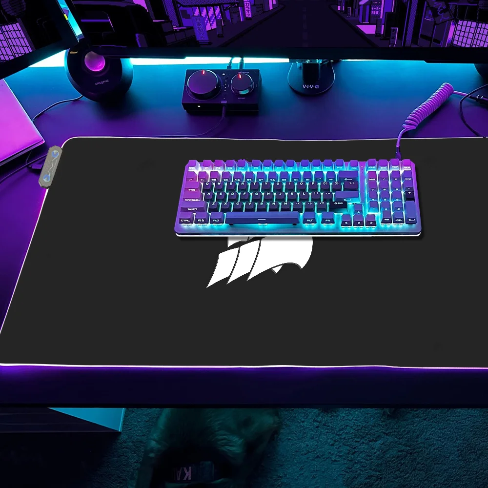 CORSAIR Gaming MousePad LED Table Pads Backlit Rubber Desktop XXL RGB Desk Mats Micro USB
CORSAIR Gaming MousePad LED Table Pads Backlit Rubber Desktop XXL RGB Desk Mats Micro USB