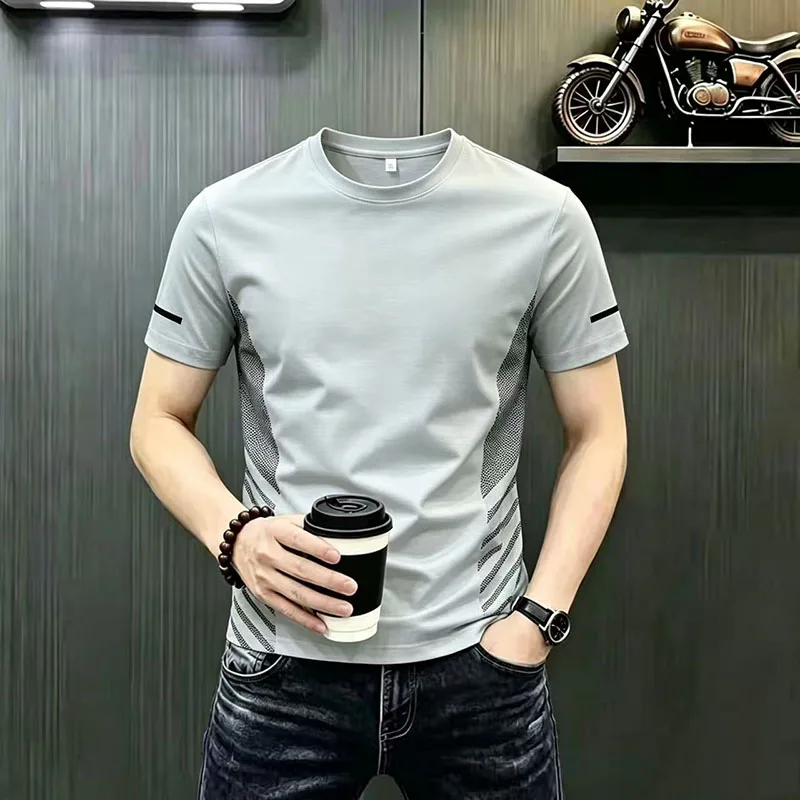 2026 Summer New Style Men's Short-Sleeved Silk Cool-Touch T-Shirt Casual Quick-Dry Sports Shirt Polo Shirt
2026 Summer New Style Men's Short-Sleeved Silk Cool-Touch T-Shirt Casual Quick-Dry Sports Shirt Polo Shirt