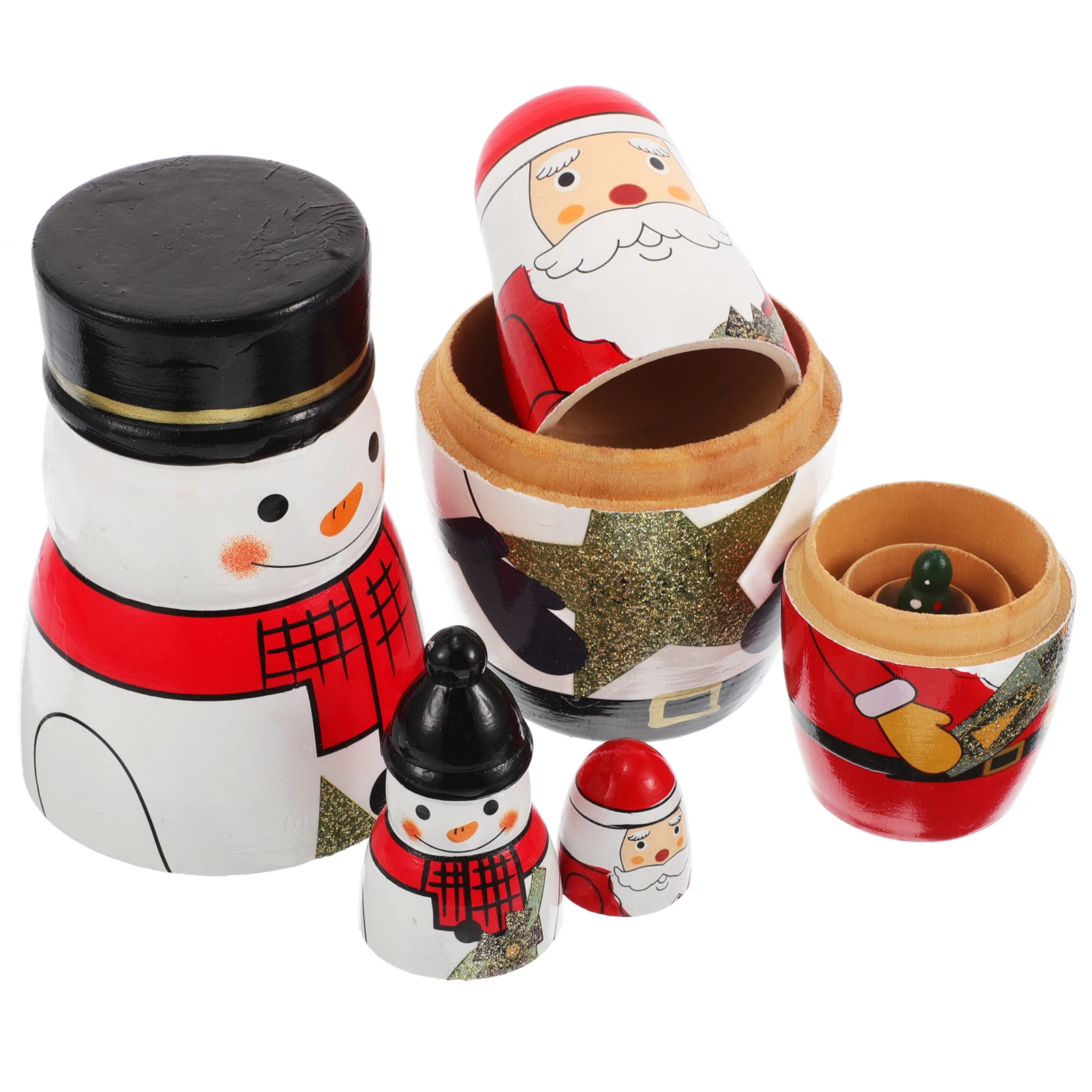 5 Russian Nesting Colorful Snowman Matryoshka Decorative Stacking Toys Collection Jewelry Storage Christmas Gift
5 Russian Nesting Colorful Snowman Matryoshka Decorative Stacking Toys Collection Jewelry Storage Christmas Gift