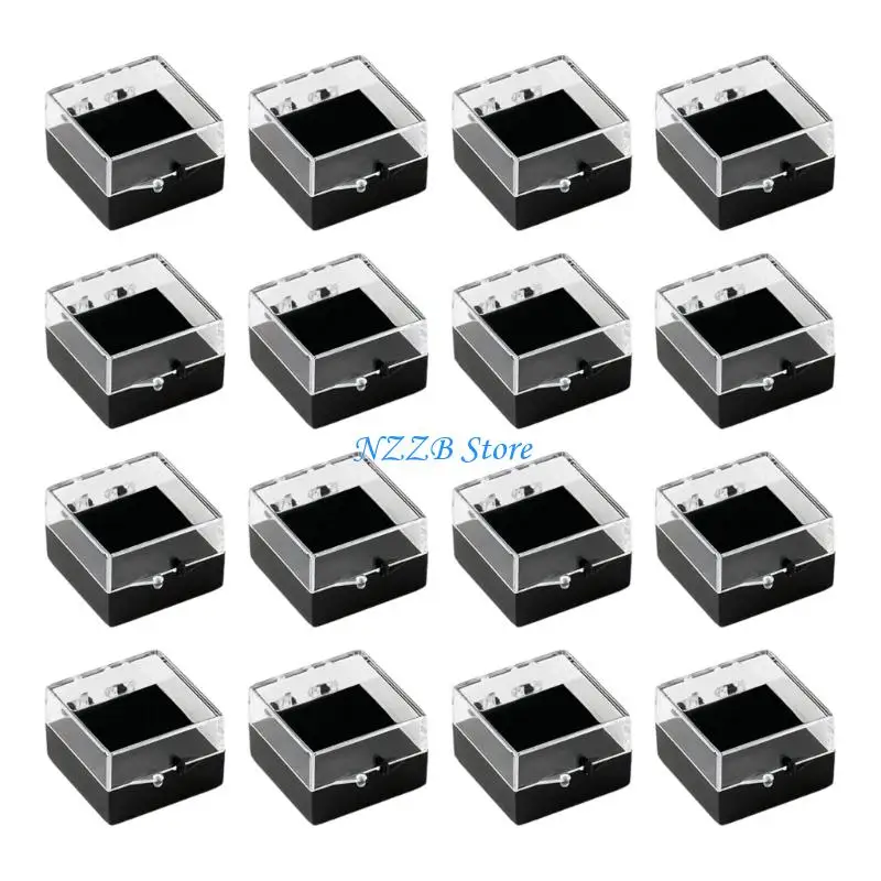 T21F 16 Pieces Clear Jewelry Storage Containers Dustproof Portable Case Set
T21F 16 Pieces Clear Jewelry Storage Containers Dustproof Portable Case Set