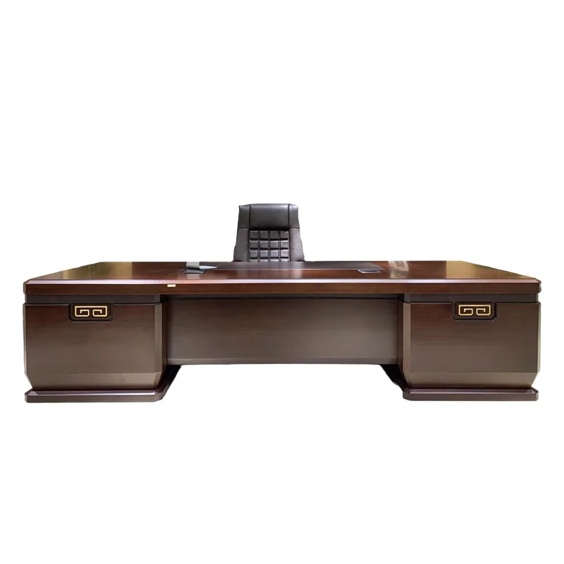 Новая комбинация офисных столов и стульев из цельного дерева в китайском стиле, высококачественный письменный стол из черного ореха в Северной Америке 
Новая комбинация офисных столов и стульев из цельного дерева в китайском стиле, высококачественный письменный стол из черного ореха в Северной Америке