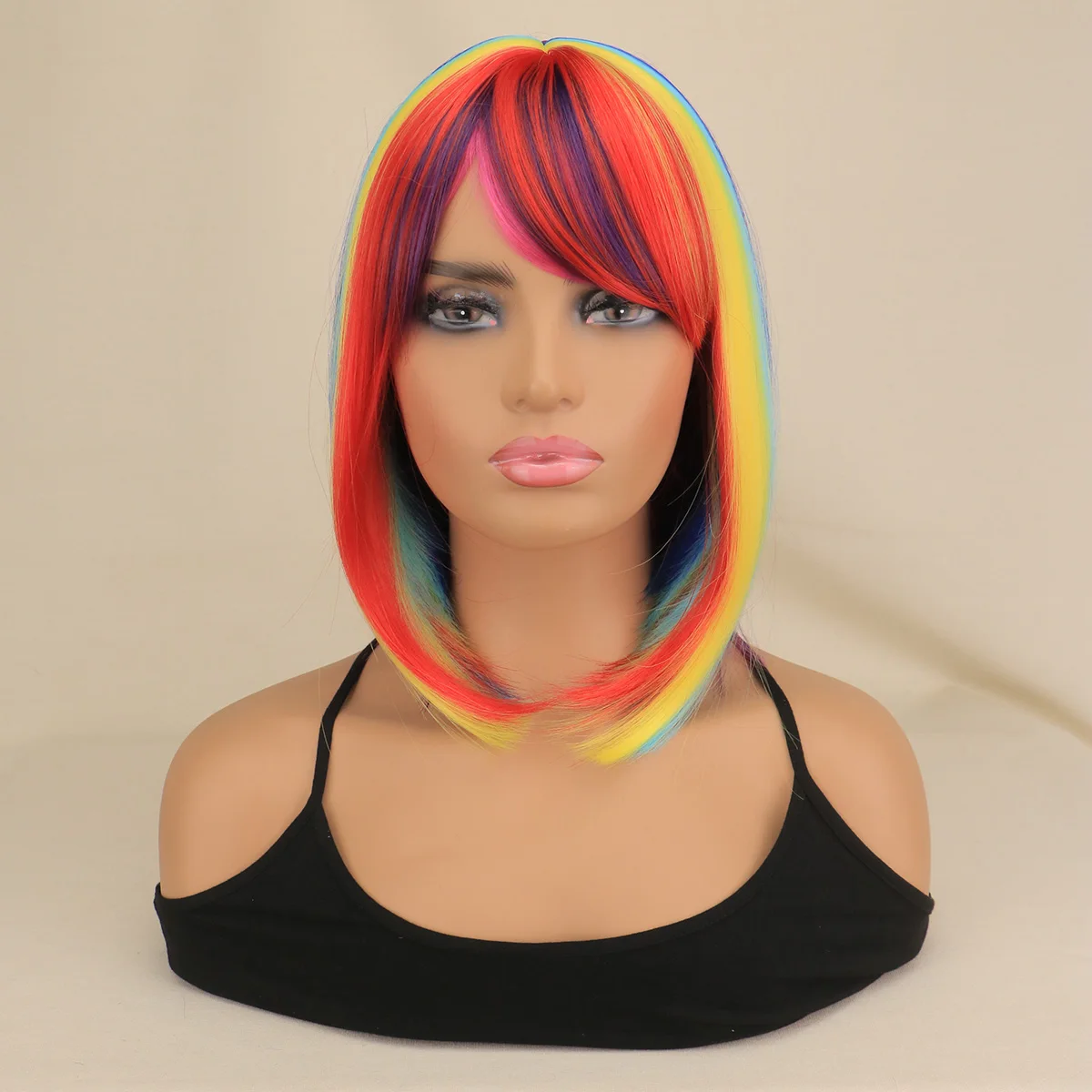 Fashion Rainbow Color 4th of july Straight Hair Fiber Synthetic Wig Holiday Anime Party cosplay Pride Wigs
Fashion Rainbow Color 4th of july Straight Hair Fiber Synthetic Wig Holiday Anime Party cosplay Pride Wigs