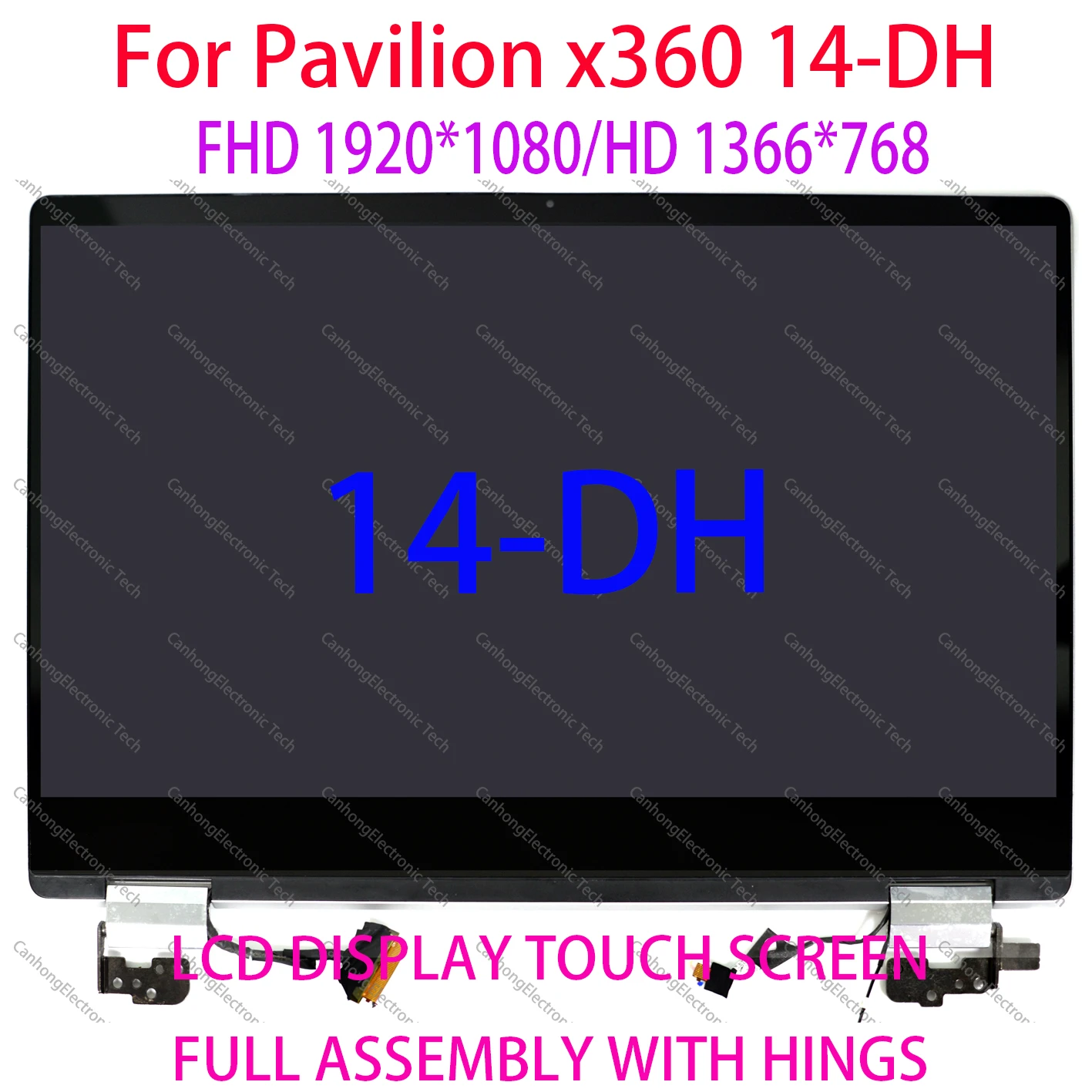 14.0 LCD Touch Screen Digitizer Laptop Complete Replacement Assembly For HP Pavilion x360 14-DH 14-dh1001tx 14-dh1705nz 14-dh130
14.0 LCD Touch Screen Digitizer Laptop Complete Replacement Assembly For HP Pavilion x360 14-DH 14-dh1001tx 14-dh1705nz 14-dh130