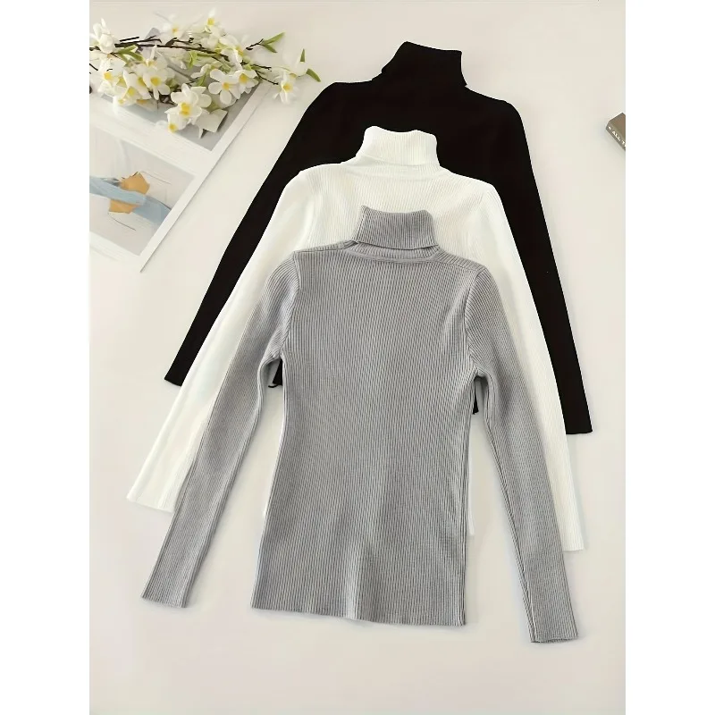 Tinaa 3 Pieces Turtleneck Sweater for Women 2025 Winter Knitted Straight Long Sleeve Casual Simple Warm Pullovers Jumpers 194137
Tinaa 3 Pieces Turtleneck Sweater for Women 2025 Winter Knitted Straight Long Sleeve Casual Simple Warm Pullovers Jumpers 194137