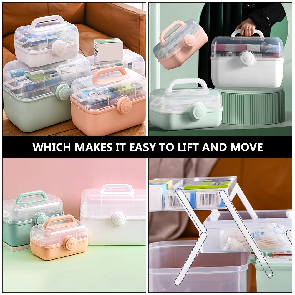 Portable Medical Box First Aid Kit Large Capacity PP Material Medicine Case Storage Organizer For Family Travel Outdoor Sports
Portable Medical Box First Aid Kit Large Capacity PP Material Medicine Case Storage Organizer For Family Travel Outdoor Sports