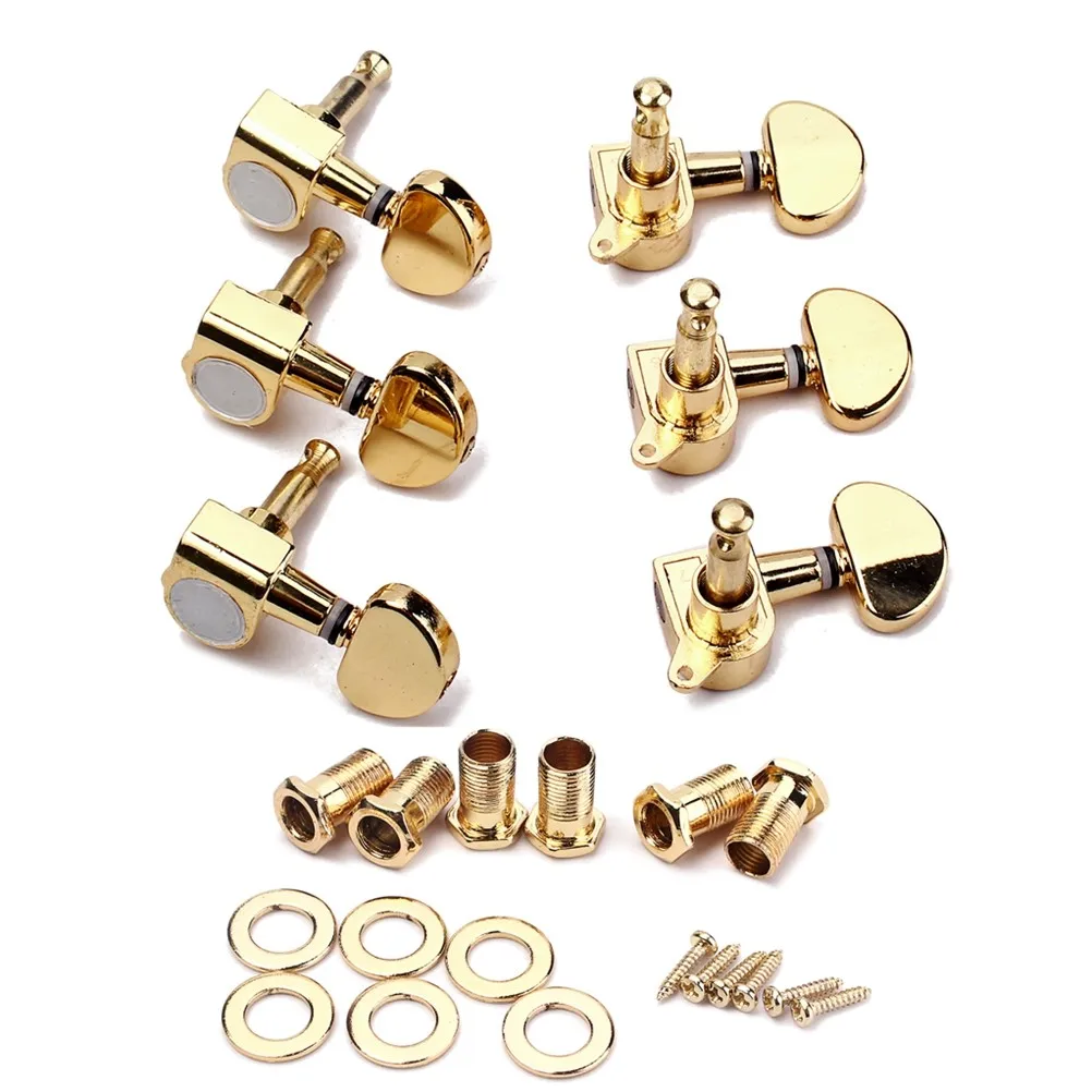 6Pcs Guitar Machine Heads Sealed Tuning Pegs for Electric Acoustic Guitar 3 Left 3 Right with Mounting Hardware Included Fast
6Pcs Guitar Machine Heads Sealed Tuning Pegs for Electric Acoustic Guitar 3 Left 3 Right with Mounting Hardware Included Fast