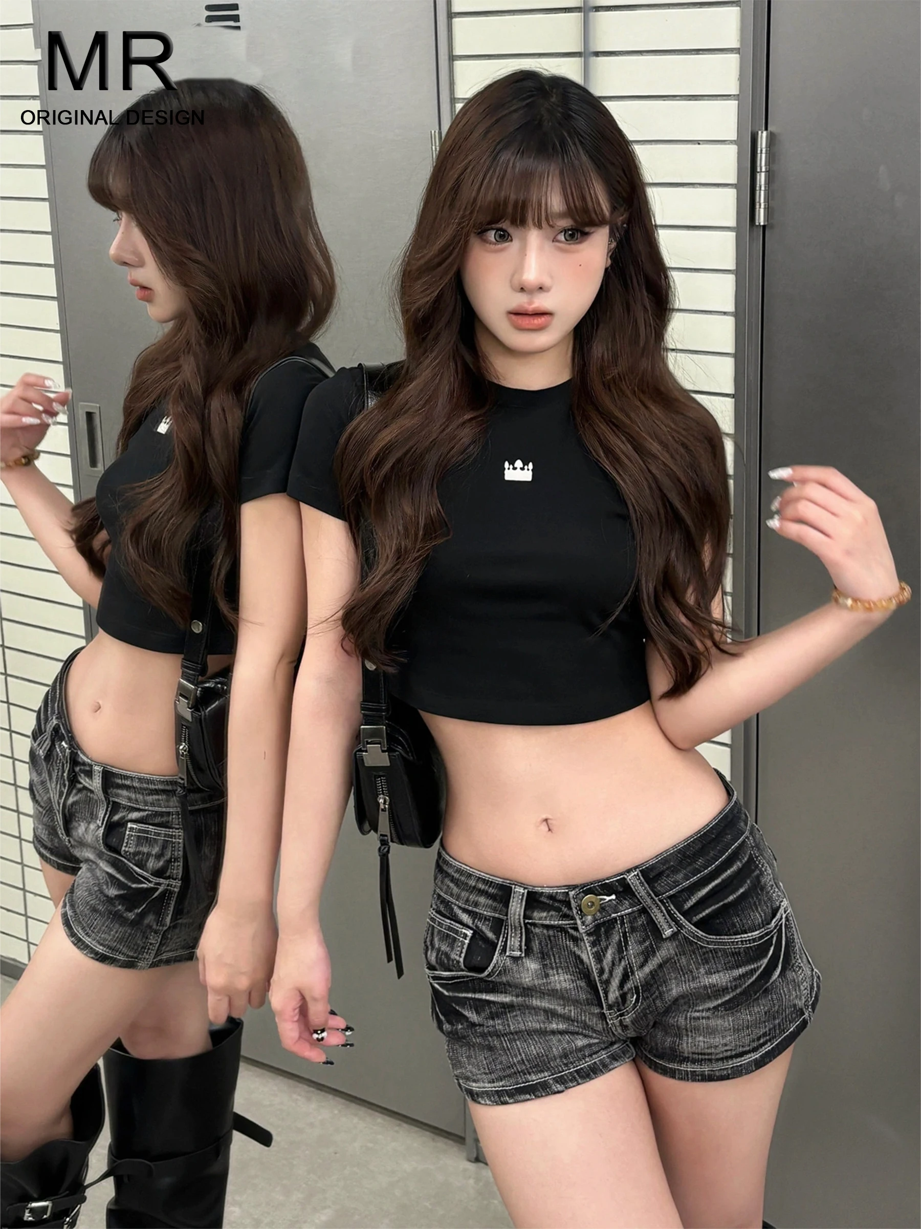 Retro Washed American Style Low Waist Denim Shorts Women's Summer Hot Pants Trendy Design Baggy Hip Flattering Shorts
Retro Washed American Style Low Waist Denim Shorts Women's Summer Hot Pants Trendy Design Baggy Hip Flattering Shorts
