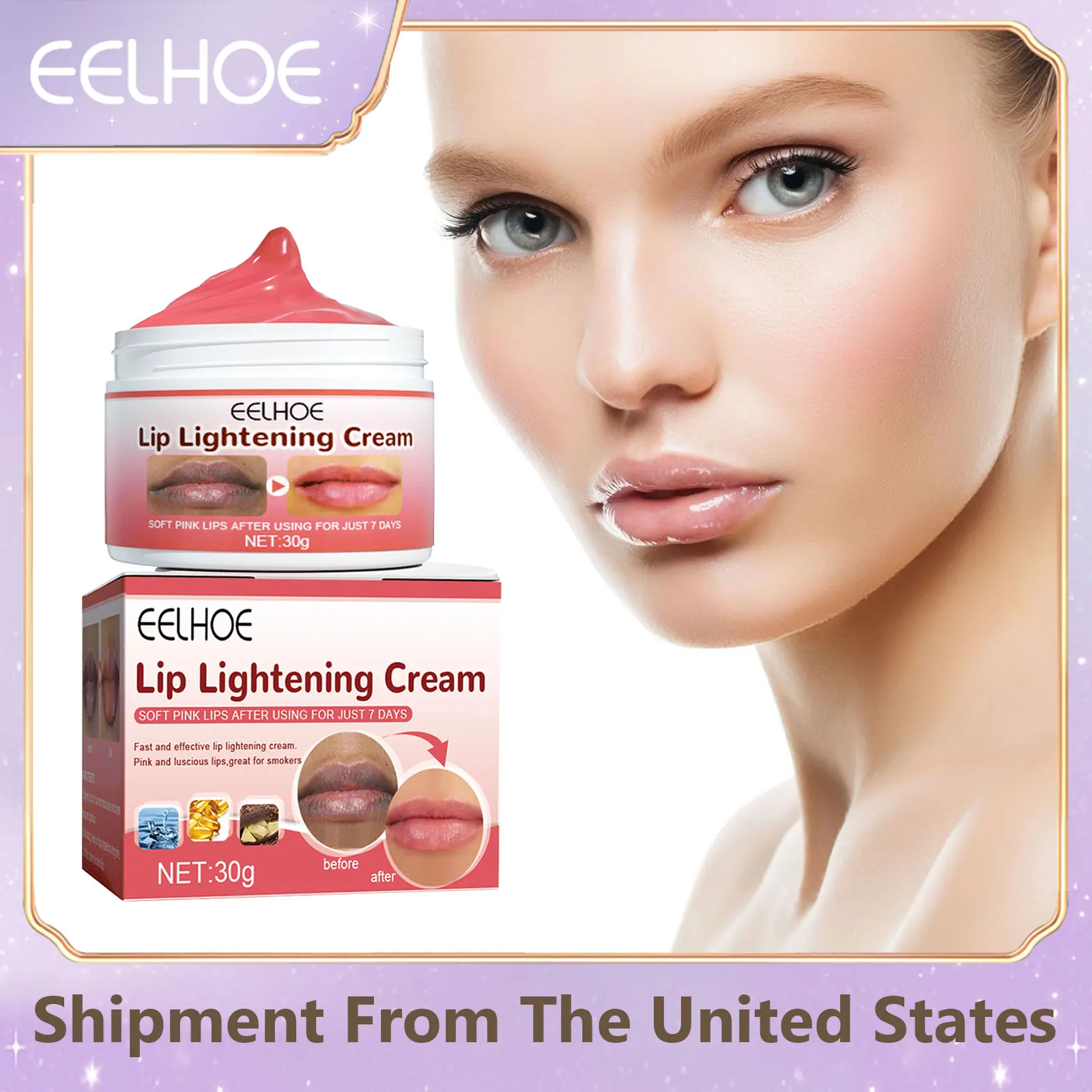 Lip Lightening Cream Remove Dark Dead Skin Removal Anti Peeling Chapped Repairing Moisture Hydration Fade Lines Scrub Lip Balm
Lip Lightening Cream Remove Dark Dead Skin Removal Anti Peeling Chapped Repairing Moisture Hydration Fade Lines Scrub Lip Balm