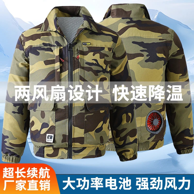 Heat-Resistant Summer Cooling Fan Air Conditioning Workwear Electric Welding Site Jacket Refrigerated Work Clothes Worker Jacket
Heat-Resistant Summer Cooling Fan Air Conditioning Workwear Electric Welding Site Jacket Refrigerated Work Clothes Worker Jacket