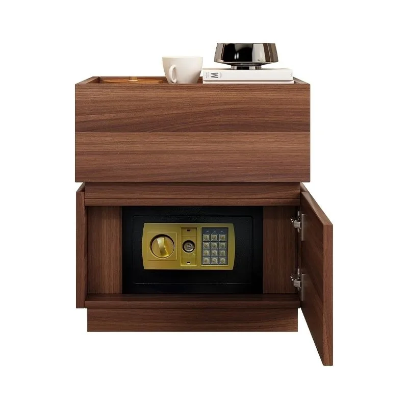 Bedside table with safe Household integrated locker Solid wood safe storage Simple small bedroom bedside table
Bedside table with safe Household integrated locker Solid wood safe storage Simple small bedroom bedside table