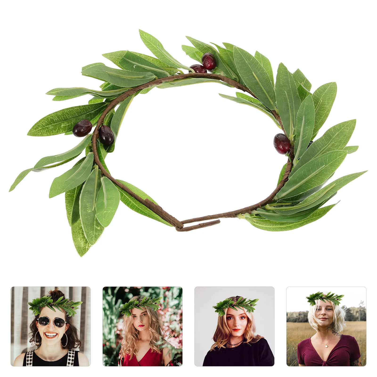 1Pcs Comfortable Lightweight Olive Leaf Wreath Hair Hoop for Festive Parties Christmas Carnival Masquerade Bridal Flower
1Pcs Comfortable Lightweight Olive Leaf Wreath Hair Hoop for Festive Parties Christmas Carnival Masquerade Bridal Flower