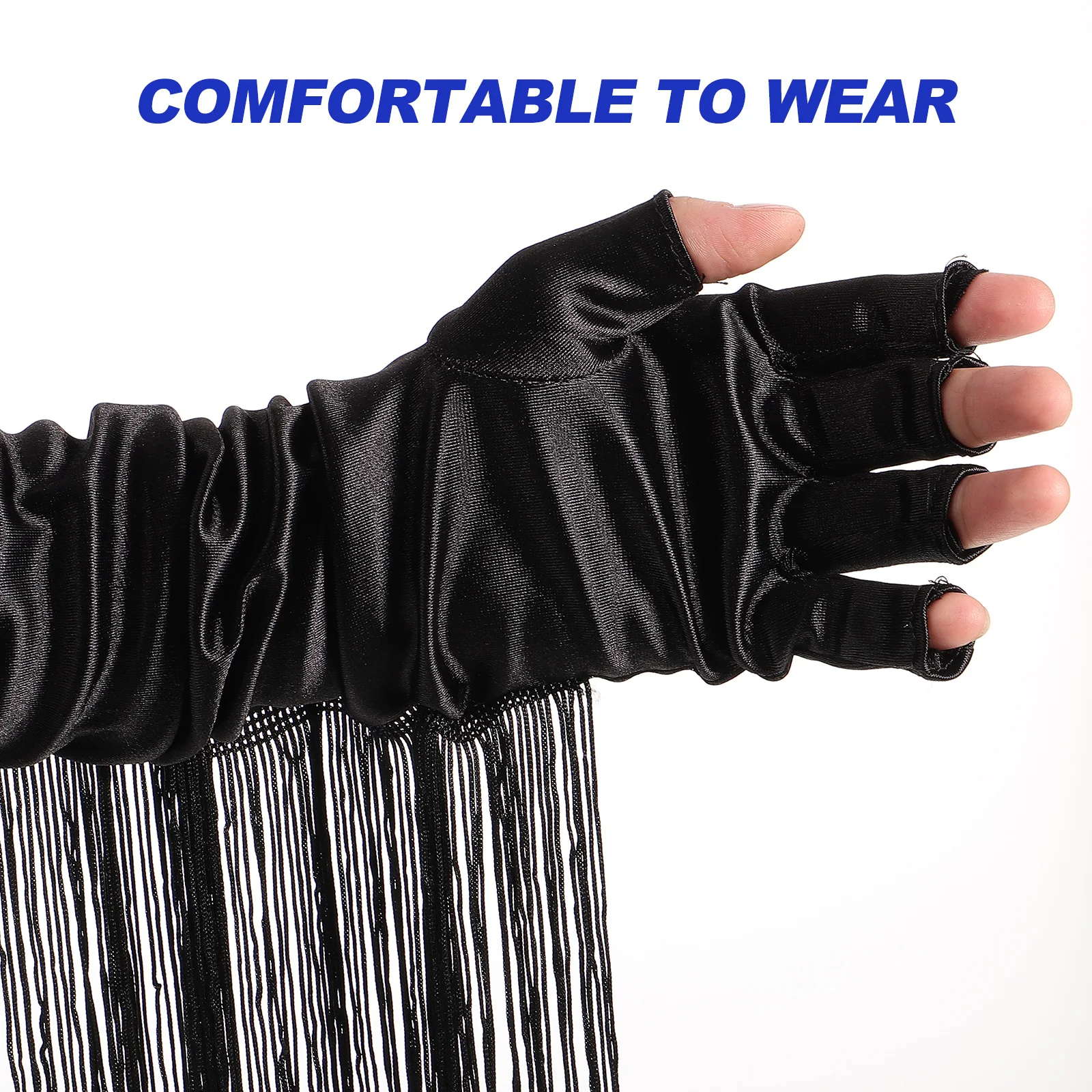 1 Pair Long Black Tassel Design Elastic Women Fancy Dress For Wedding Party Long Gloves For Women Fancy Prom Evening Performance
1 Pair Long Black Tassel Design Elastic Women Fancy Dress For Wedding Party Long Gloves For Women Fancy Prom Evening Performance