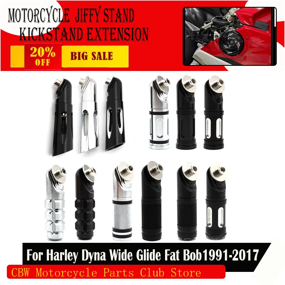 Motorcycle Jiffy Stand Kickstand Extension Side Stand Extension Pad Support Plate FOR Harley Dyna Wide Glide Fat Bob 1991-2017
Motorcycle Jiffy Stand Kickstand Extension Side Stand Extension Pad Support Plate FOR Harley Dyna Wide Glide Fat Bob 1991-2017