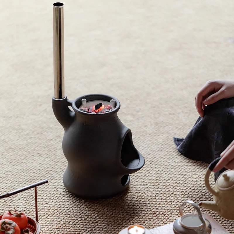 new Coarse pottery charcoal stove Tea enclosure Firewood Kung fu tea ceremony boiling water Heatin
new Coarse pottery charcoal stove Tea enclosure Firewood Kung fu tea ceremony boiling water Heatin
