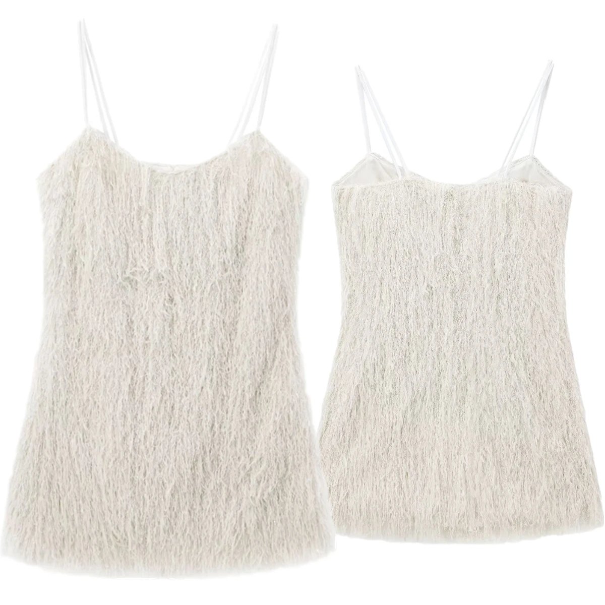 Withered Minimalist Metallic Thread Faux Fur Dress For Winter Fashion Ladies Strapless Party Dress Women
Withered Minimalist Metallic Thread Faux Fur Dress For Winter Fashion Ladies Strapless Party Dress Women