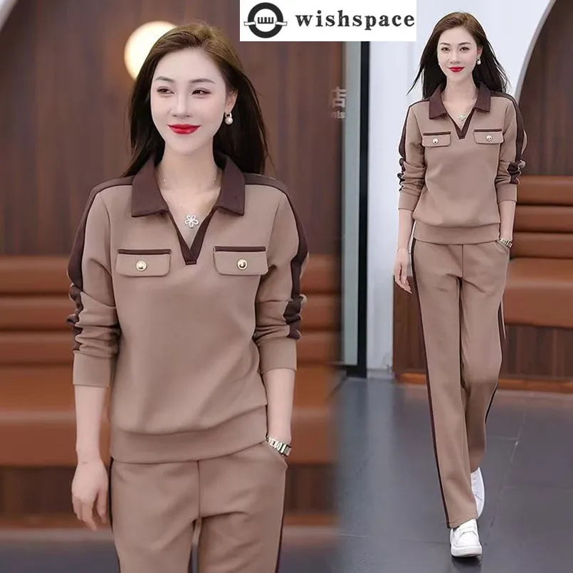 Women's Sports Suit for Spring and Autumn 2025 New Korean Style Fashionable Long Sleeved Top and Casual Pants Two-piece Set
Women's Sports Suit for Spring and Autumn 2025 New Korean Style Fashionable Long Sleeved Top and Casual Pants Two-piece Set