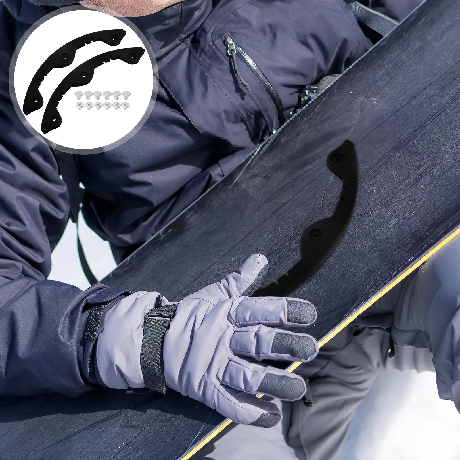 3Pcs Snowboard Anti Collision Strip Rounded Arc Shape Single Board Protection Snowboard Edge Guard Impact Protection Deck Bumper
3Pcs Snowboard Anti Collision Strip Rounded Arc Shape Single Board Protection Snowboard Edge Guard Impact Protection Deck Bumper