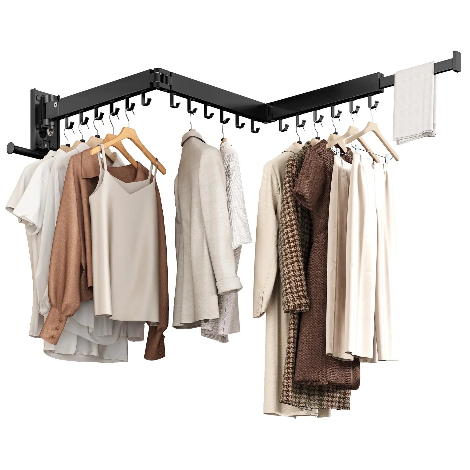 Wall Mounted Tri-Fold Heavy Duty Collapsible Laundry Drying Rack Space Saving Retractable Foldable For Balcony Bathroom
Wall Mounted Tri-Fold Heavy Duty Collapsible Laundry Drying Rack Space Saving Retractable Foldable For Balcony Bathroom