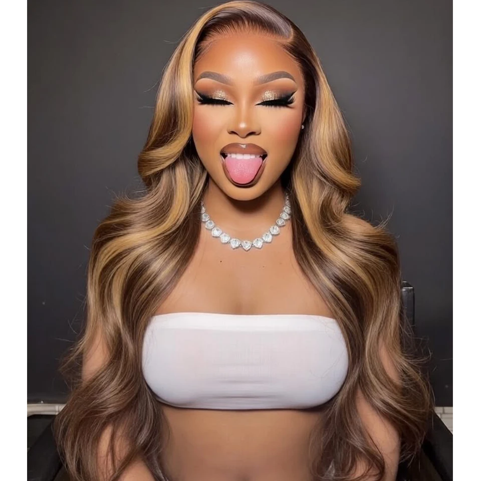 86cm Body Wave HD Lace Frontal Human Hair Wigs 7x5 P4/27 Ombre Brown Colored Brazilian Body Wave Pre Plucked Lace Wig
86cm Body Wave HD Lace Frontal Human Hair Wigs 7x5 P4/27 Ombre Brown Colored Brazilian Body Wave Pre Plucked Lace Wig