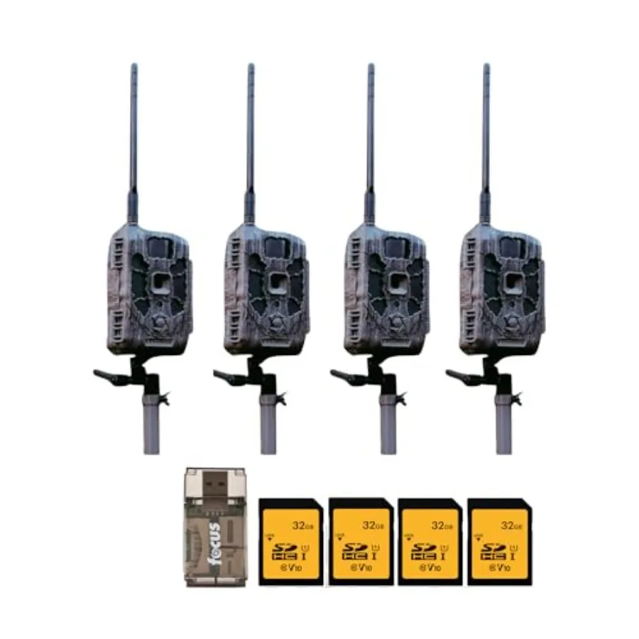 Cellular trail camera for wildlife monitoring, brown camouflage ABS plastic body, fast 0.2s trigger speed and 20MP image resolu
Cellular trail camera for wildlife monitoring, brown camouflage ABS plastic body, fast 0.2s trigger speed and 20MP image resolu