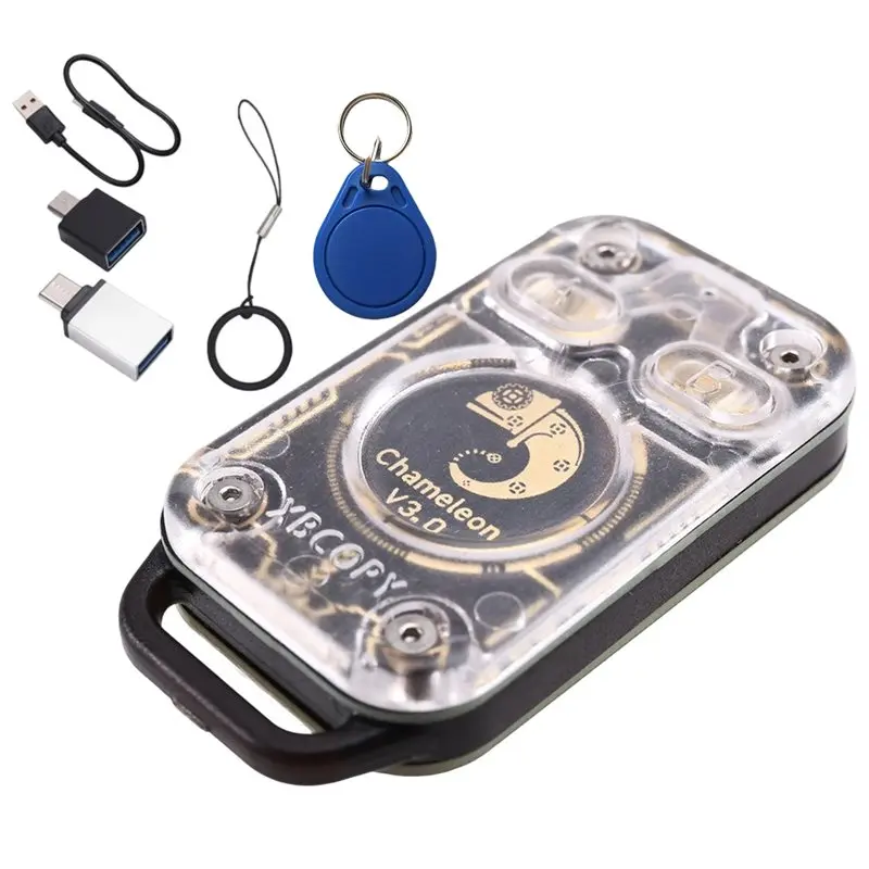 B67C Chameleon V3.0 RFID-эмулятор-считыватель смарт-чипов 125 кГц 13,56 МГц, дубликатор ID/IC смарт-карт, копировщик меток + брелок UID
B67C Chameleon V3.0 RFID-эмулятор-считыватель смарт-чипов 125 кГц 13,56 МГц, дубликатор ID/IC смарт-карт, копировщик меток + брелок UID