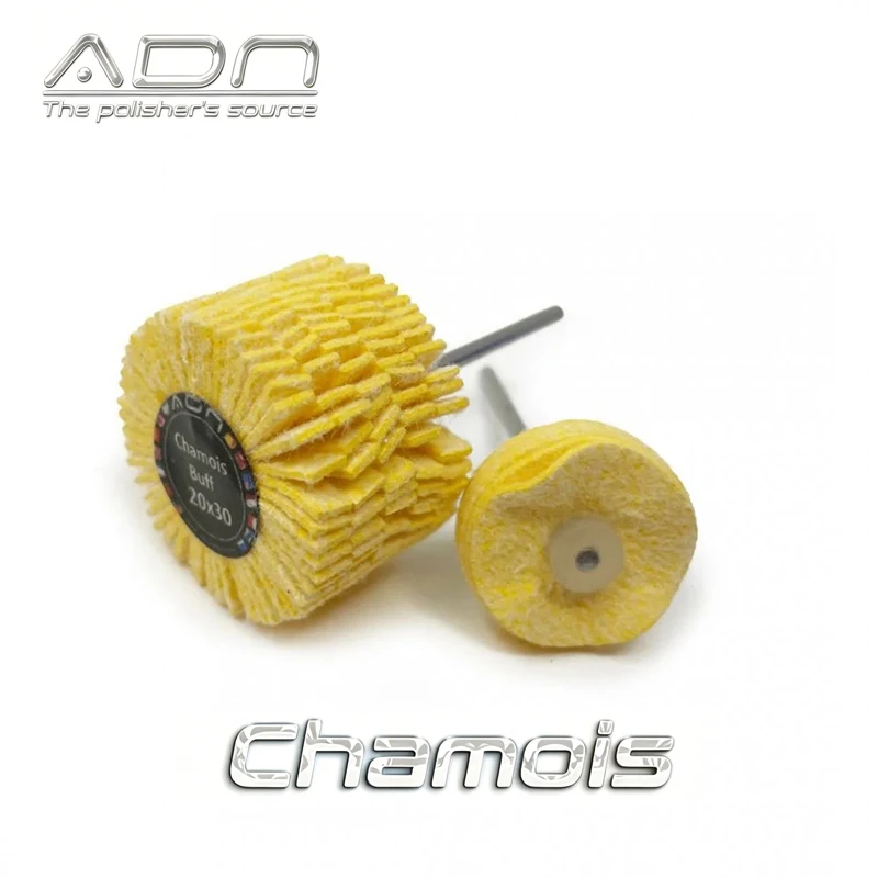 ADN 3M Artificial Chamois Buff Wheel 2.35mm Shank 23mm 30mm Layered Flap Polishing Wheel for Precious Metal
ADN 3M Artificial Chamois Buff Wheel 2.35mm Shank 23mm 30mm Layered Flap Polishing Wheel for Precious Metal