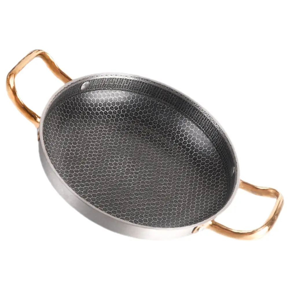 Thickened Dry Pot 26cm Honey Comb Cooking Pan Nonstick Stainless Steel Fry Pans Kitchen Cookware Oil Saving Gas Electric
Thickened Dry Pot 26cm Honey Comb Cooking Pan Nonstick Stainless Steel Fry Pans Kitchen Cookware Oil Saving Gas Electric