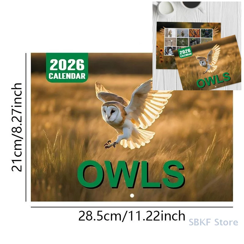 Creative 2026 Owles Wall Calendar - 12 Month Novel Home Decor for Efficient Planning & Scheduling
Creative 2026 Owles Wall Calendar - 12 Month Novel Home Decor for Efficient Planning & Scheduling