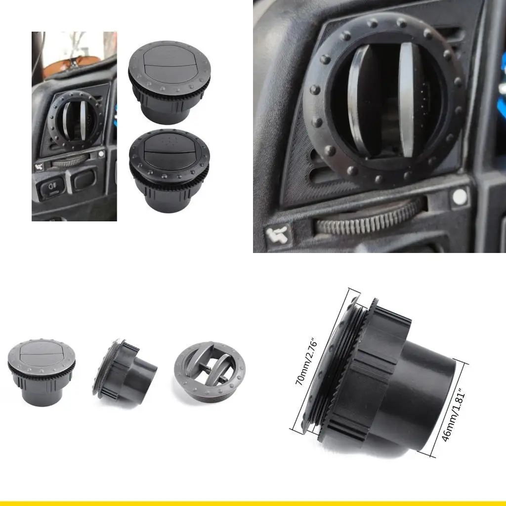 SZCH Universal Car Air Conditioner Deflector Outlet Round Rotating Interior Vents for RV Bus Truck Camper-Caravan Accessories
SZCH Universal Car Air Conditioner Deflector Outlet Round Rotating Interior Vents for RV Bus Truck Camper-Caravan Accessories
